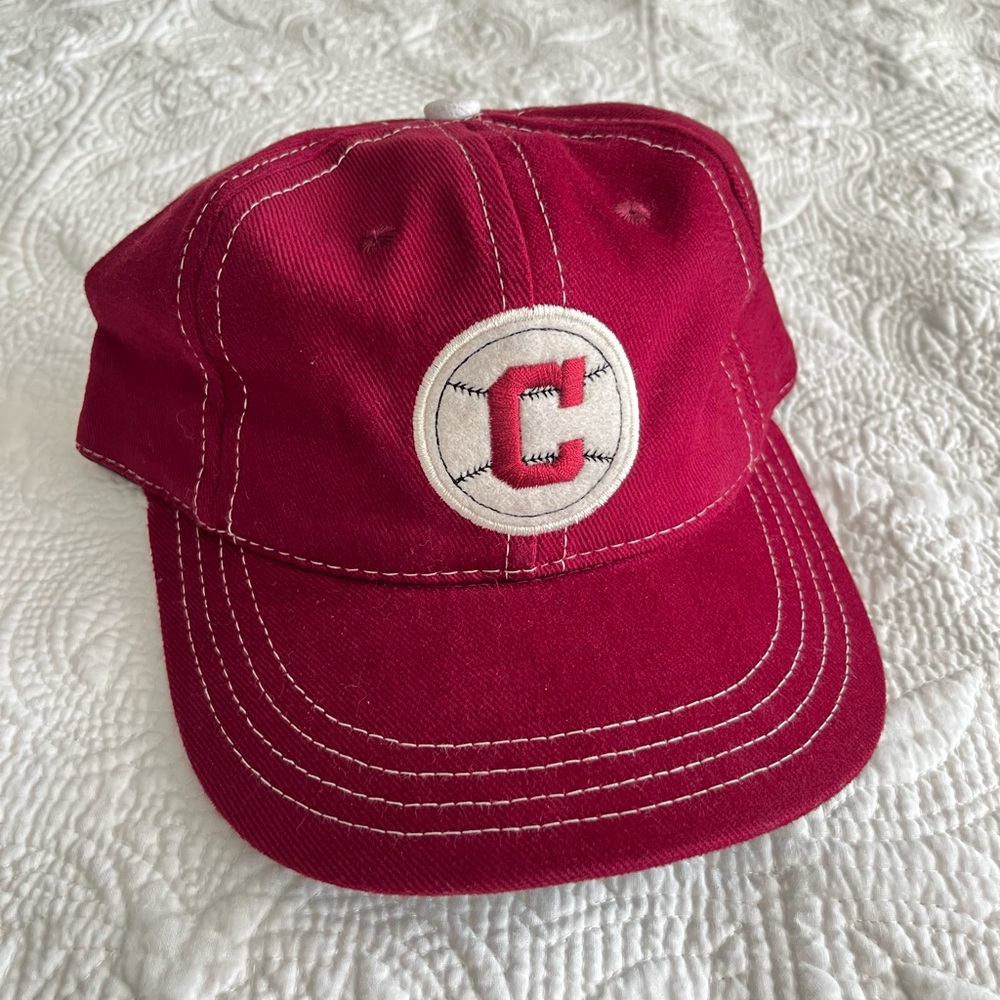 Pittsburgh Crawfords Red Baseball Cap with White 'C' Patch Size 7 1/4